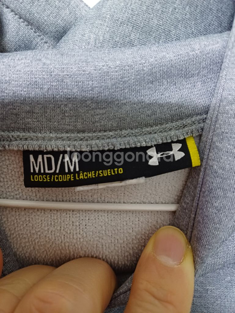 언더아머 기모.방풍 후드티 (스판.오버핏105-110)--4