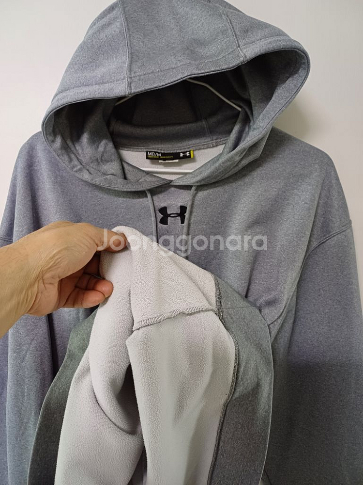 언더아머 기모.방풍 후드티 (스판.오버핏105-110)--3