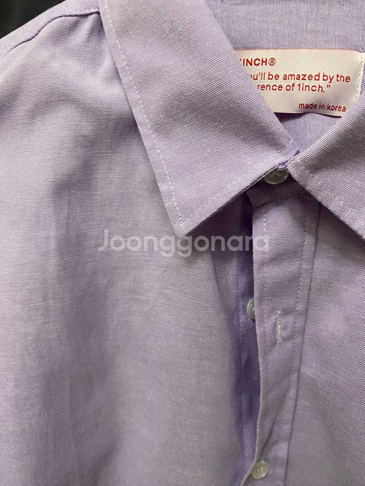 연보라 셔츠 (새상품)--2