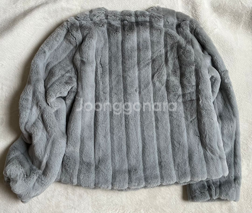미쏘 라운드넥 숏 퍼자켓 (L)--2