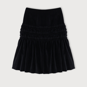 ethos velvet ripple skirt