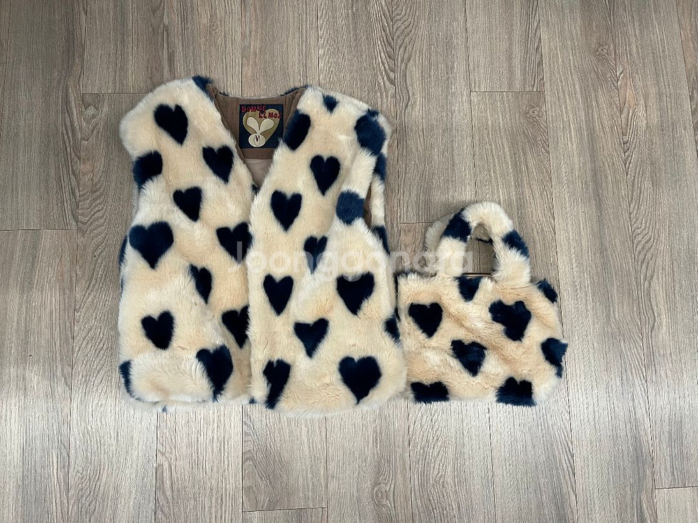 리미떼두두 하트퍼조끼+가방세트--0