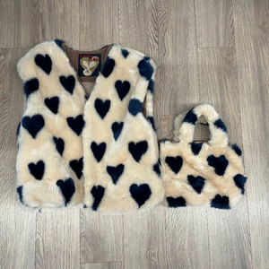 리미떼두두 하트퍼조끼+가방세트