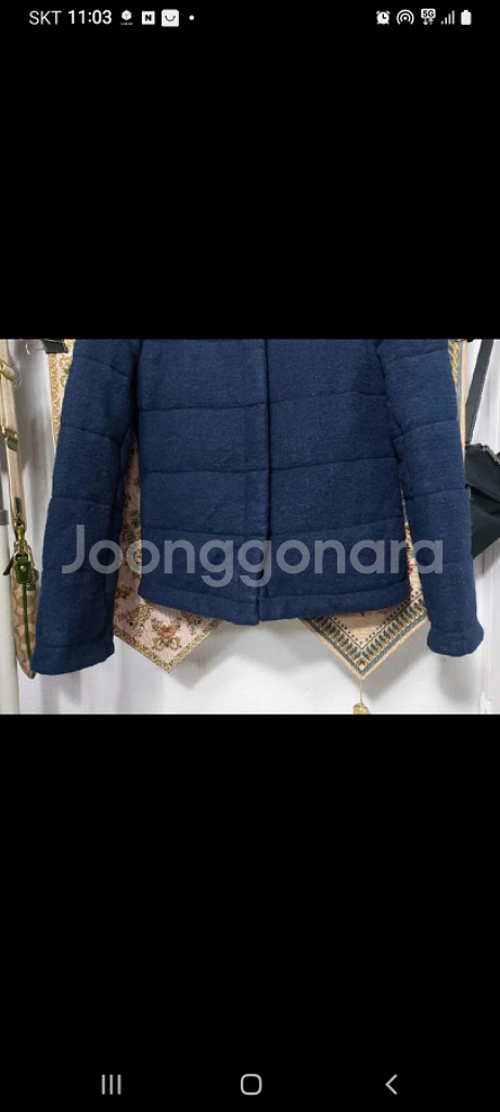 85 베네통 울 블렌드 패딩 자켓--2