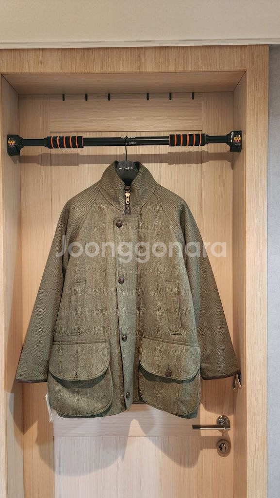 (새상품)다크 그린(연녹두) 헤링본 트위드자켓 L--8