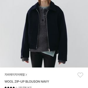 GBH WOOL ZIP-UP BLOUSON NAVY