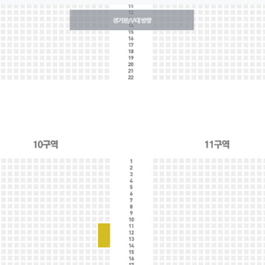 11월30(토) 기아 팬 페스타 10구역 통로2연석