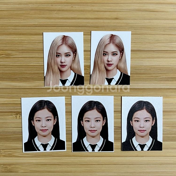 블랙핑크 제니 로제 엽서 증명사진--2