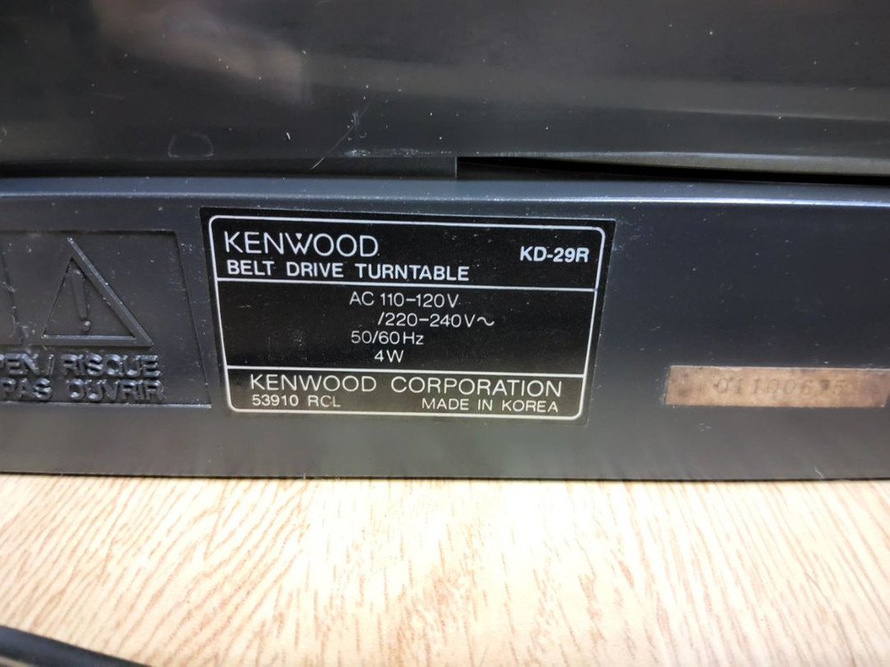 켄우드 LP 턴테이블 KD 29R (오디오 앰프 음향ㅓ 이미지