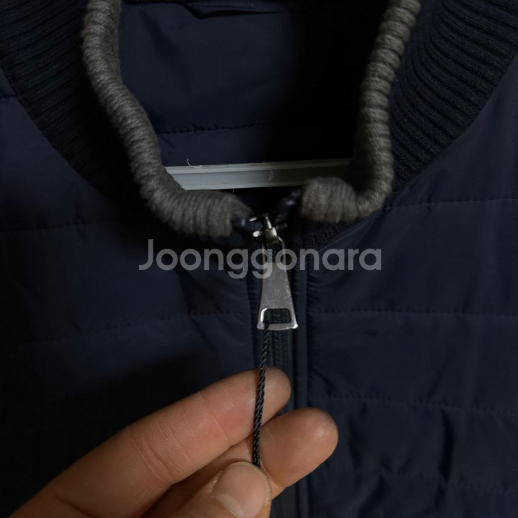 (새상품) 발망 퀼팅 블루종 자켓--3