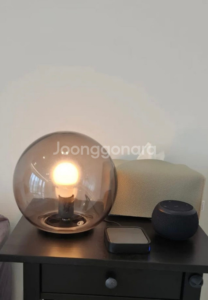 이케아 파도 조명 달조명 테이블 스탠드조명 17cm (--1