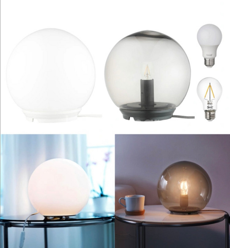 이케아 파도 조명 달조명 테이블 스탠드조명 17cm (--4