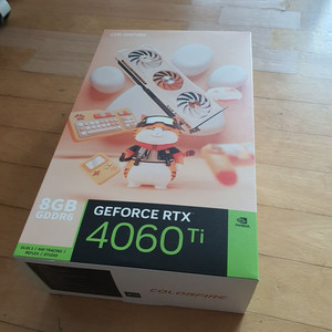 그래픽카드 RTX4060Ti (화이트,3팬,고급형)