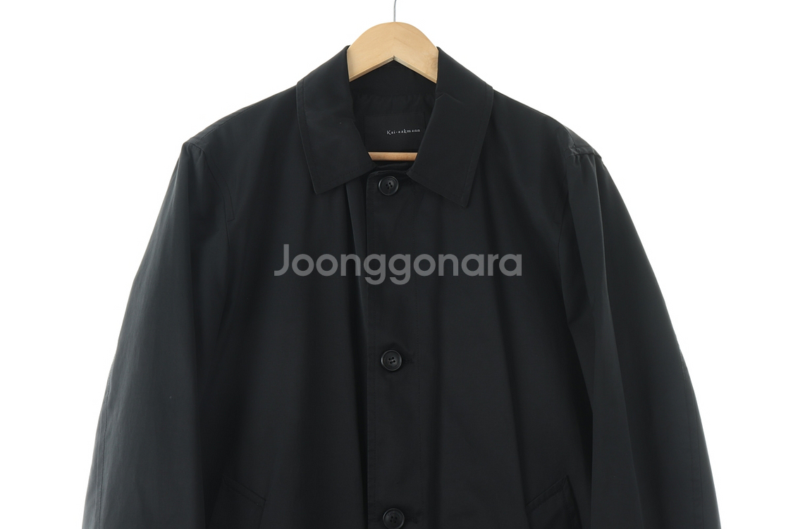 (L) 카이아크만 코트자켓 블랙 올드스쿨 루즈핏--2
