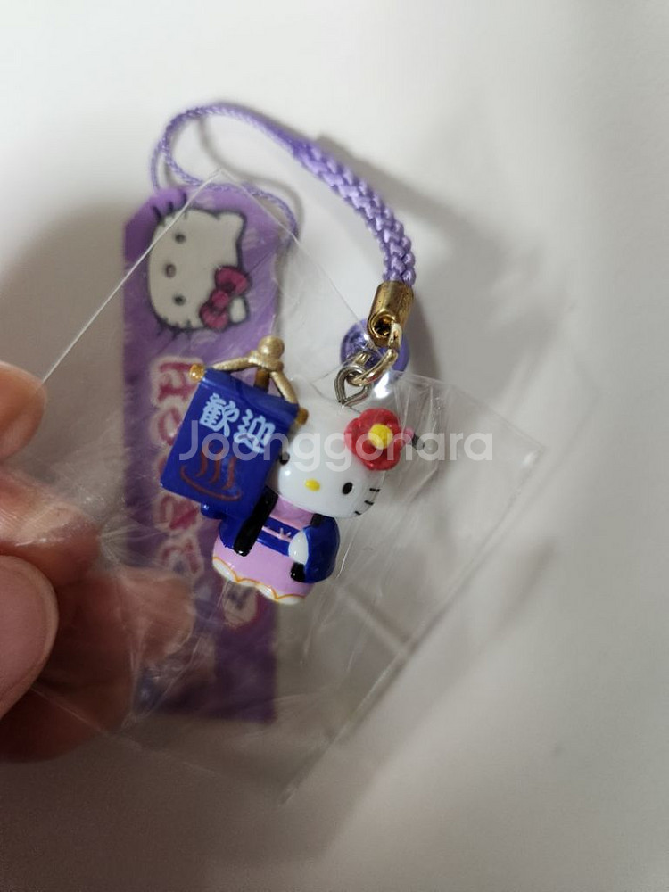 고전 헬로키티 지역한정 온천 키티 스트랩 빈티지 키티--1