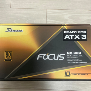 시소닉 뉴 포커스 850w atx 3.0 골드 판매