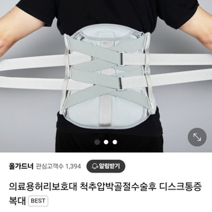 의료용허리보호대 척추압박골절수술후 디스크통증복대