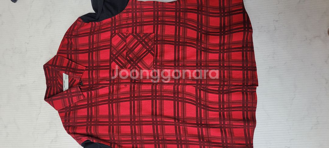 (새제품급)오프화이트 플란넬셔츠 100-105사이즈--1