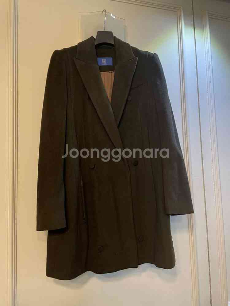 고급스러운 캐시미어 블렌드 더블 반코트--1
