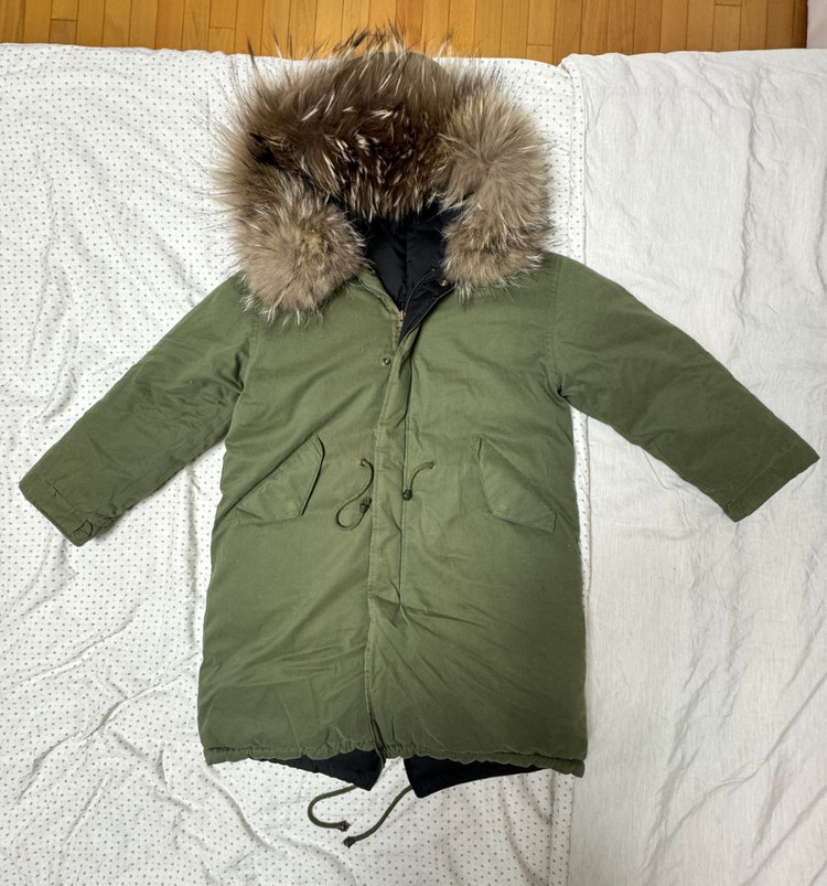 미미씨엘 야상덕다운 양면패딩(택포)--0