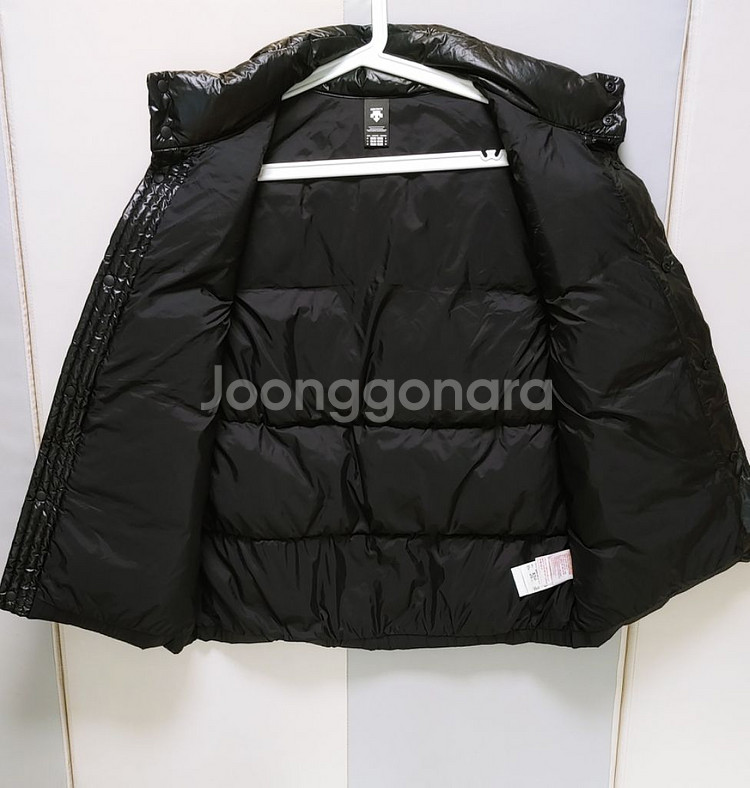 [XL] 데상트 유광 패딩조끼 블랙338--1