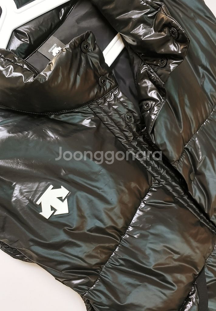 [XL] 데상트 유광 패딩조끼 블랙338--2