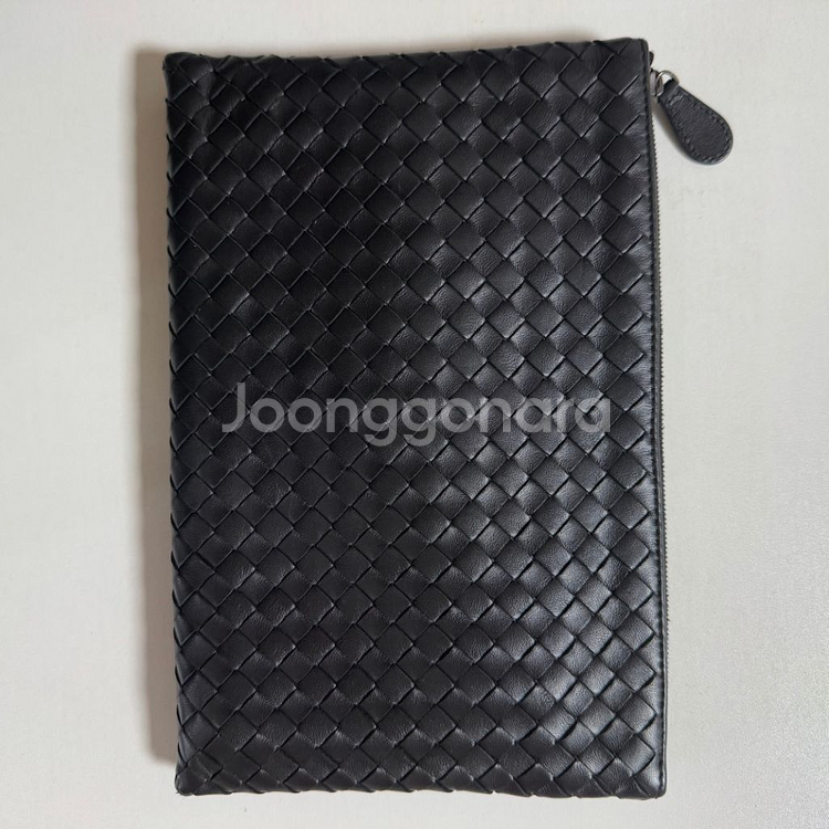 보테가베네타 인트레치아토 블랙 스몰 클러치--3
