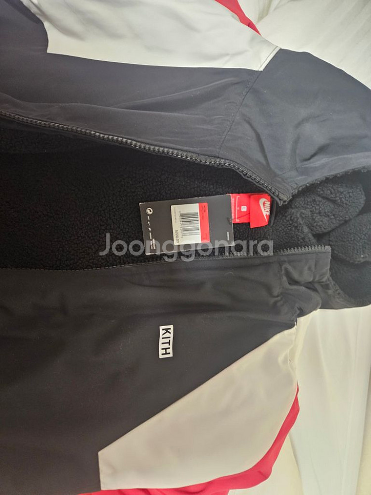 나이키 x kith 돕바 사이드라인 세르파 L--1