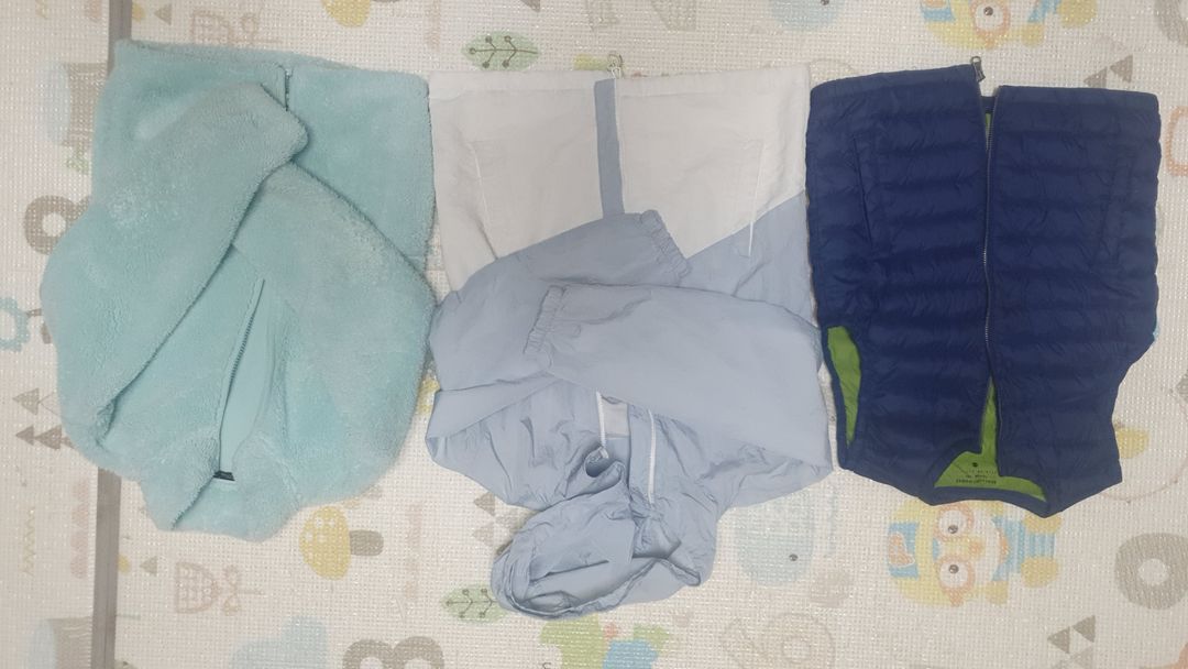 남아 바람막이.경량조끼.뽀글이 130사이즈 일괄