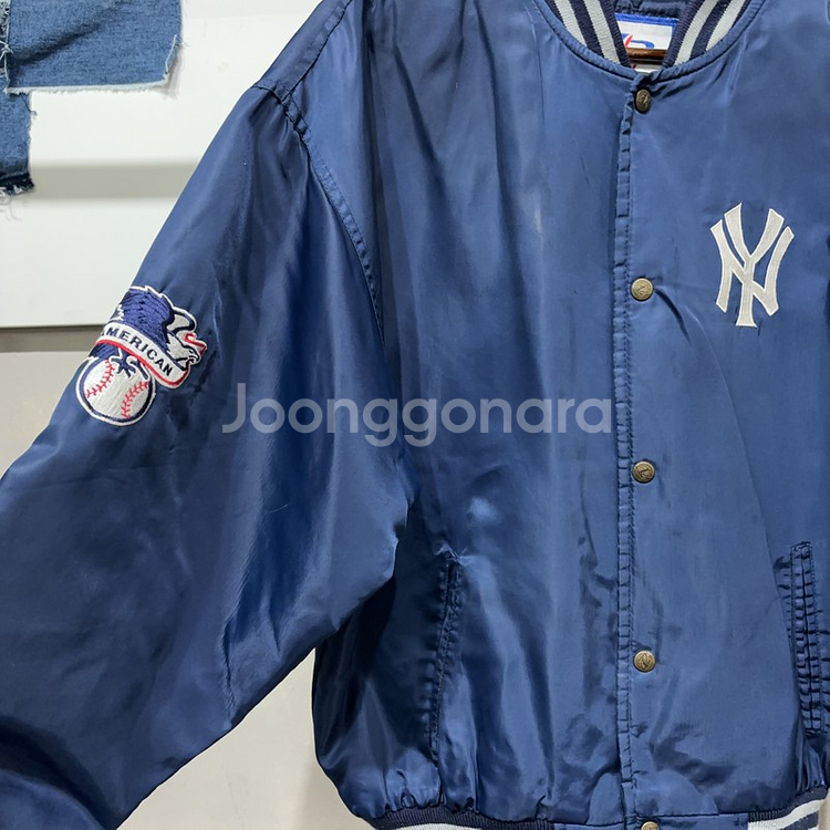 (100) LOGO ATHLETIC 스트릿뉴욕양키스점퍼--2