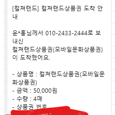 문화상품권 10만당 9.5만 판매합니다(일괄시 9.2)