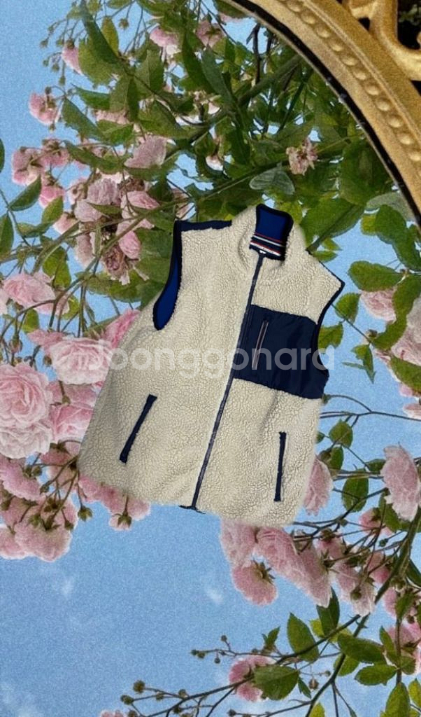 타미힐피거 후리스 조끼 양털 조끼(미국판)--0