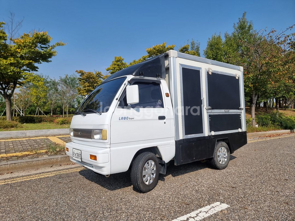 라보 윙바디 삼면개폐탑차 푸드트럭--2