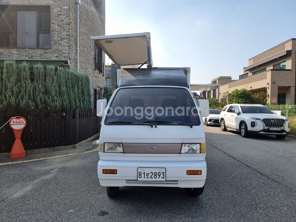 라보 윙바디 삼면개폐탑차 푸드트럭--1