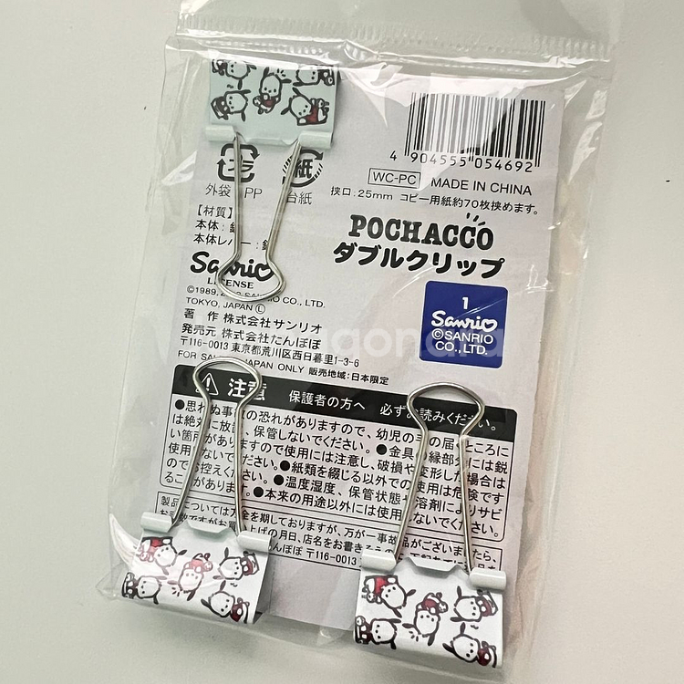 산리오 포차코 클립 메모 홀더 3P 1Set--1