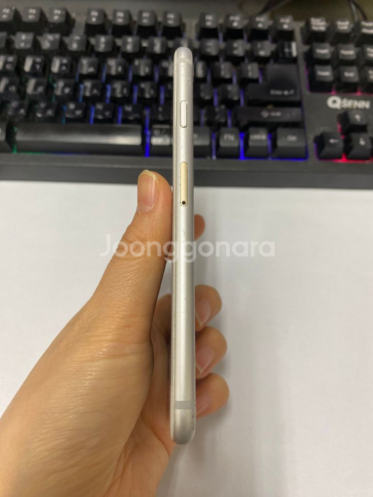 아이폰6S 실버 액정SS급 128GB 배터리100%--5