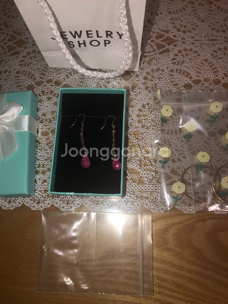 (새제품)14k자수정귀걸이외--7