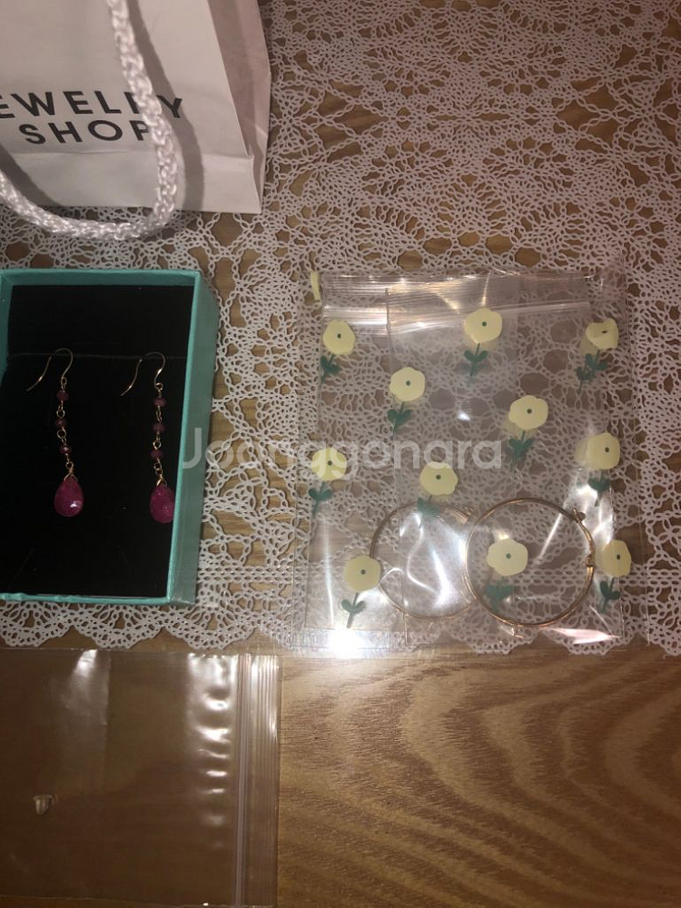 (새제품)14k자수정귀걸이외--6