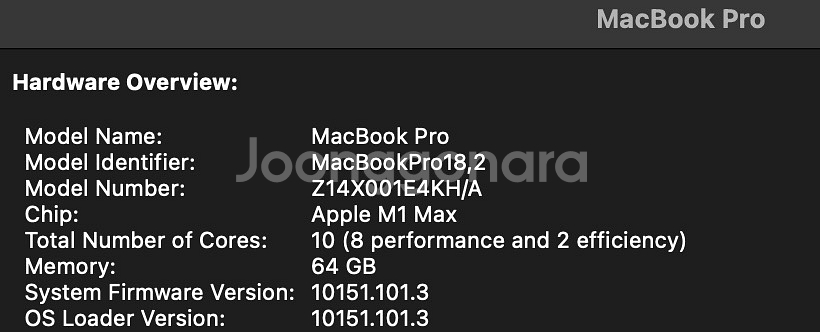 맥북프로 M1 Max 풀옵 / 64gb / 2TB--8