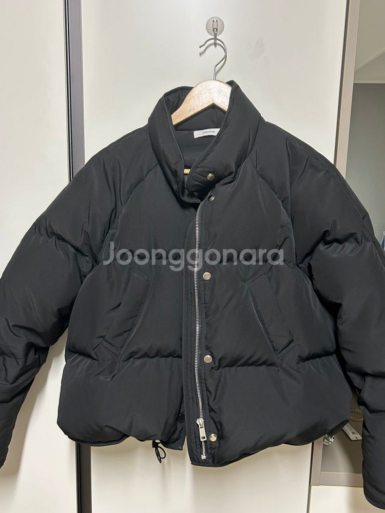 버베인 캐롤 쿠스다운 숏패딩 (블랙)--4