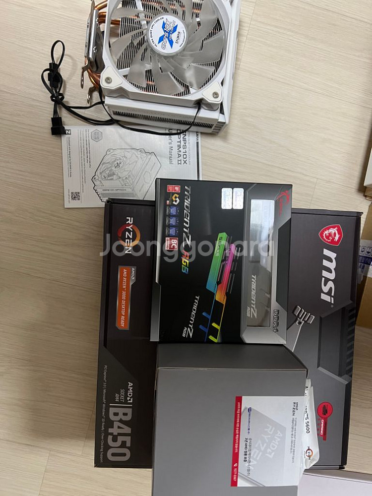 라이젠5 5600 b450m박격포 32g 램 팝니다--3