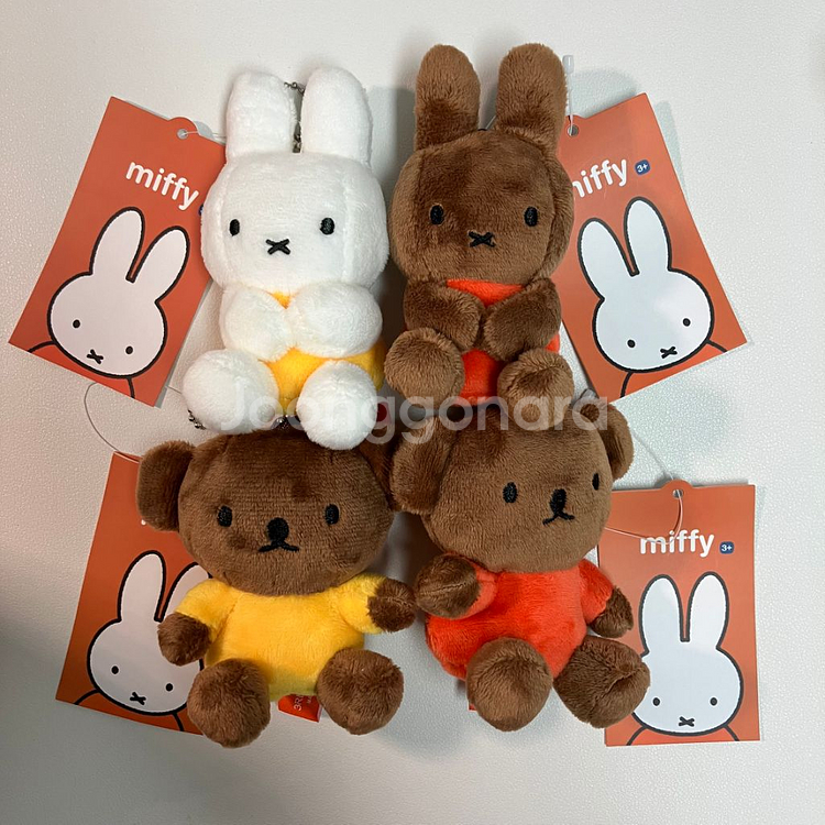 태닝 미피 보리스 핑거 파펫 인형 키링 (새상품)--0