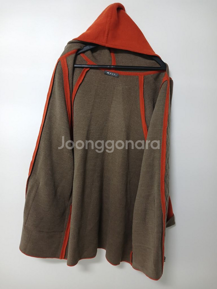 여성 PAT 울 후드 가디건 (오버핏90-100)--4