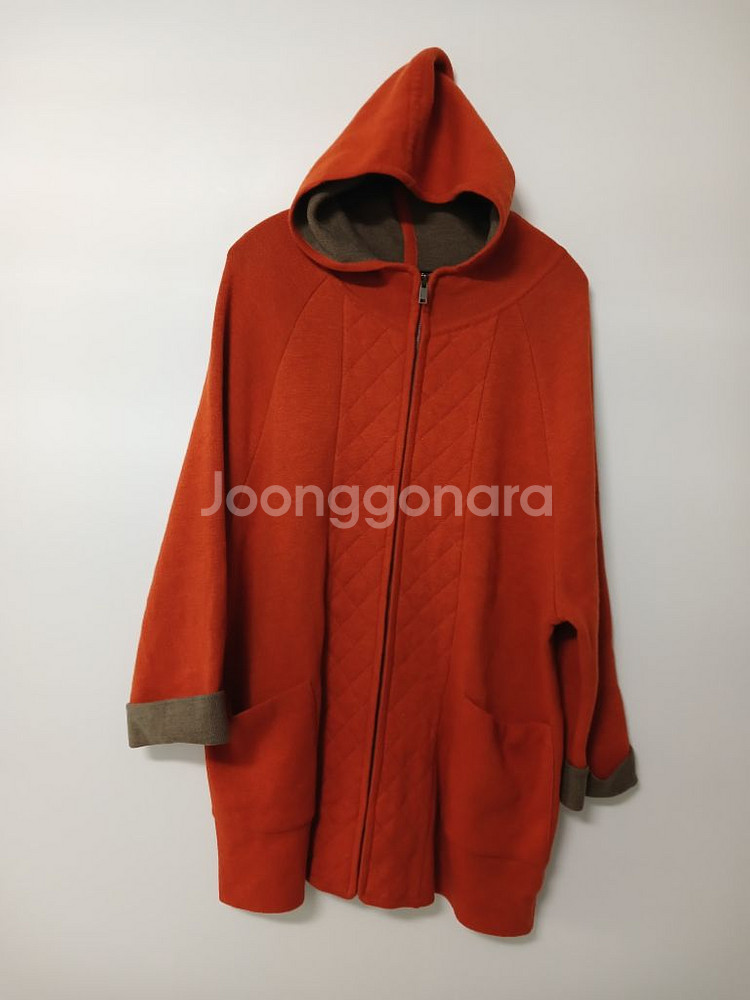 여성 PAT 울 후드 가디건 (오버핏90-100)--8