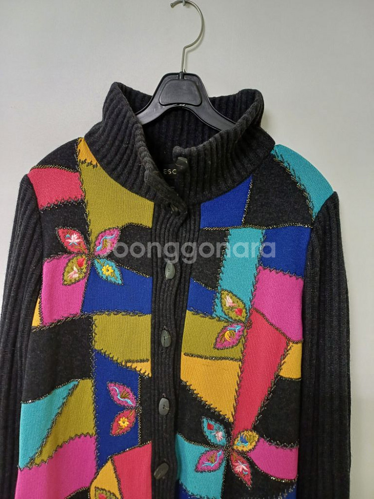 명품 여성 에스까다 울.실크 가디건 (95)--1