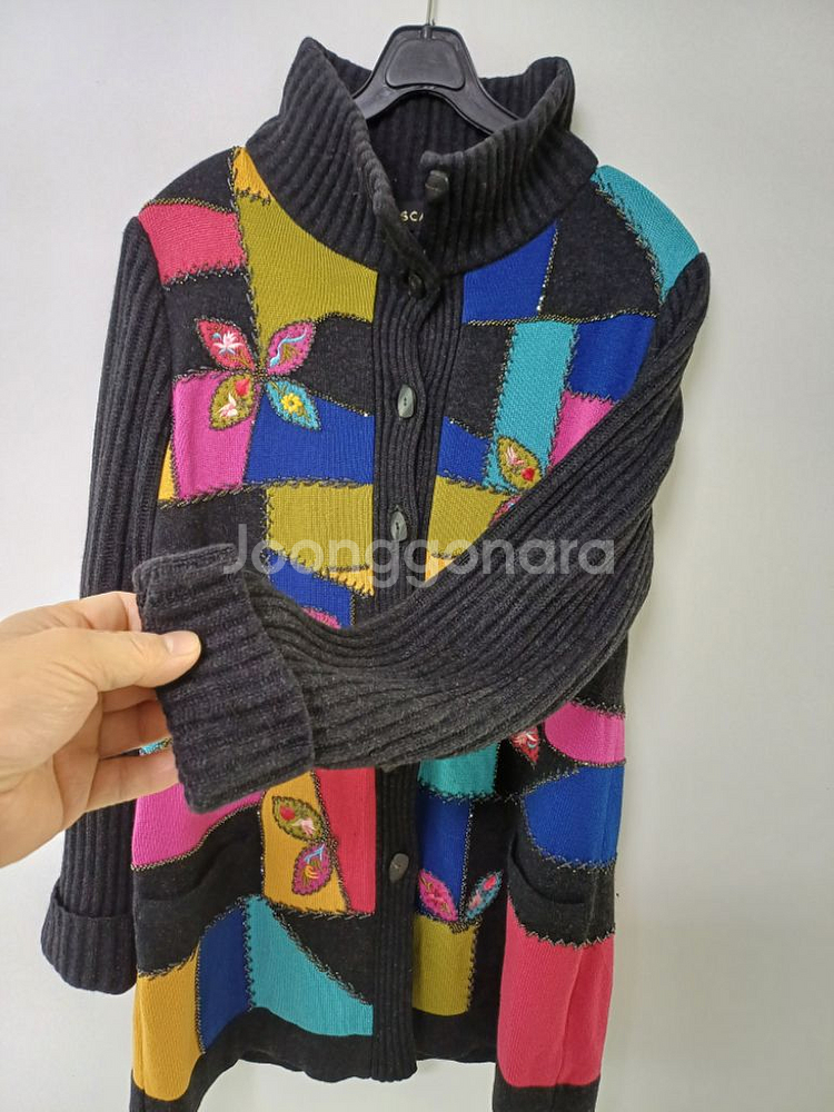 명품 여성 에스까다 울.실크 가디건 (95)--3