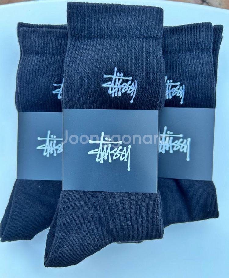 스투시 자수 장목양말--1