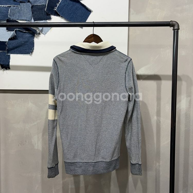 (100) 타미힐피거 캐주얼 클래식 숄카라 가디건--3