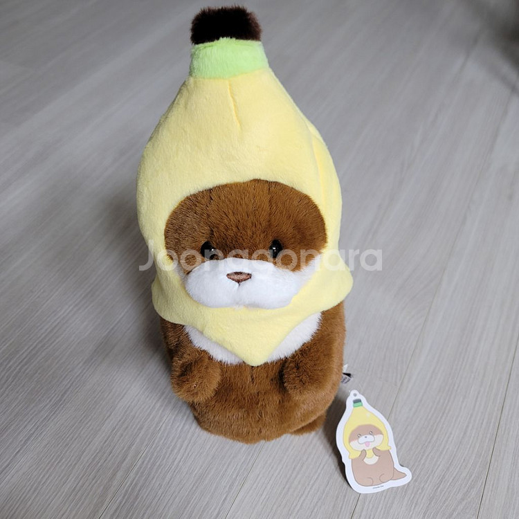 증정+ 바나나 우소우소짱 27cm 다크브라운 인형 판매--1
