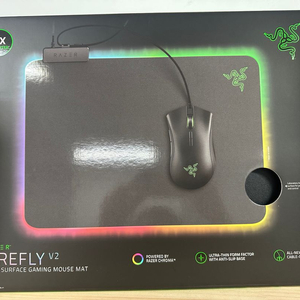 레이저 파이어플라이 v2 rgb 마우스패드 새제품